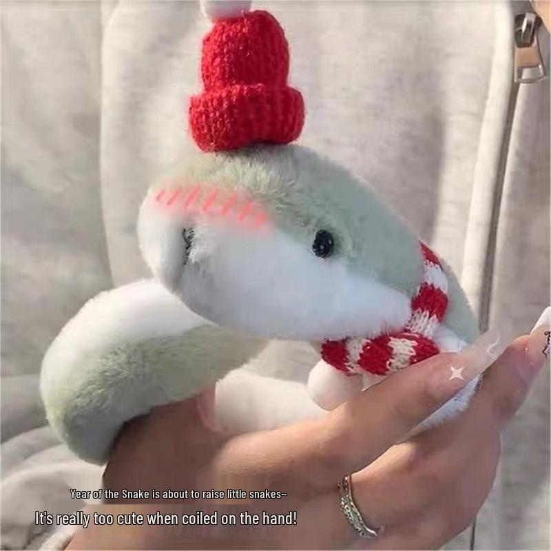 Year of the Snake Plush Doll - Festive Holiday Twistable Cloth Toy Gift