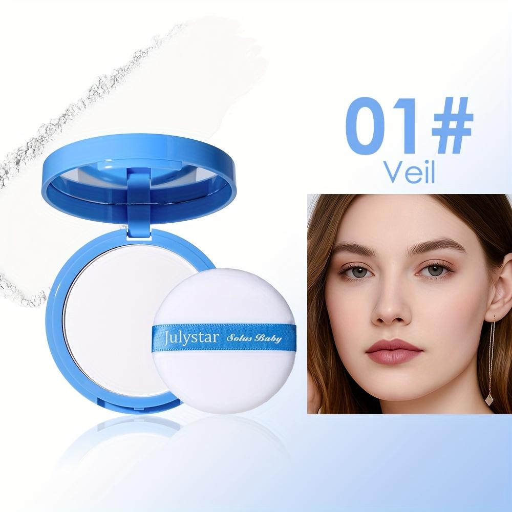 JULYSTAR Matte Face Setting Powder Oil-control Lightweight Radiant Foundation Pressed Powder Face Full Coverage Makeup Cosmetic