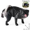 Oenux Kitty Dog Animals Model Action Figure Siamese Husky Pug Rottweiler Puppy Figurines PVC Cute Collection Toy Kids Gift