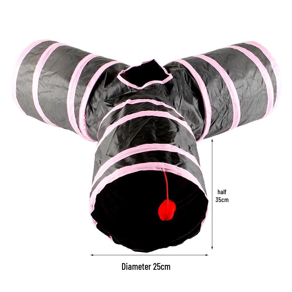 Faltbarer Regenbogen-Katzentunnel: Interaktiver grenzüberschreitender Spieltunnel für Katzen