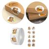 Capybara Sticker Labels Decorative Sticker Reward Sticker Animal Label Sticker Round Sticker for Envelopes
