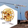 Fishing Reel Fly Wheel Spool Aluminum Alloy Body Adjustable Brake Pad Design Lightweight