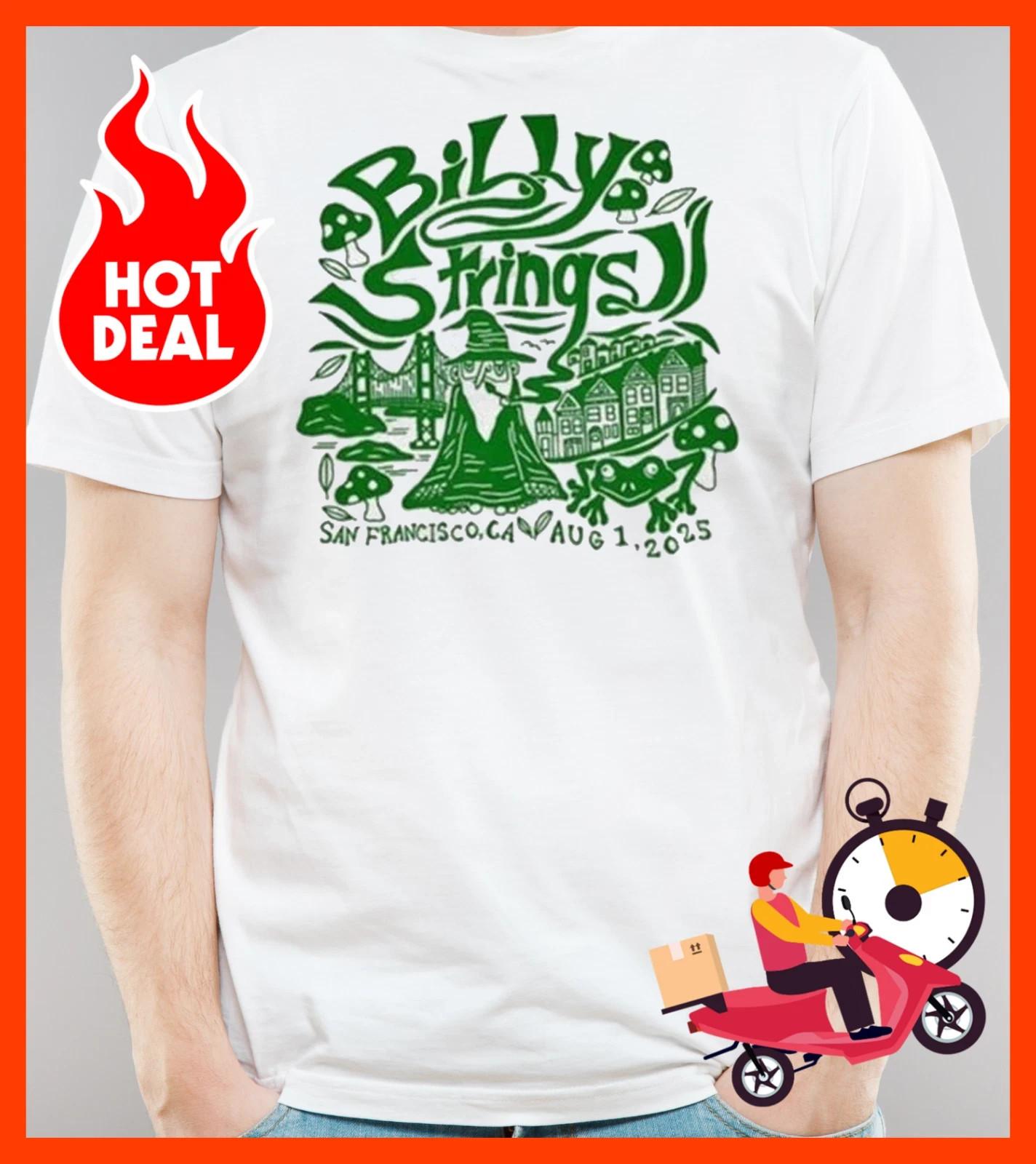 Billy Strings San Francisco Aug 1 2026 Wizard T-Shirt S