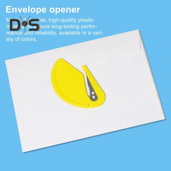 Briefumschlagöffner mit scharfer, verdeckter Klinge, sicheres Design, Blattschneider, Papierschneider, Geschenkpapierschneider, Paketöffner-Werkzeug für den Einsatz im Schulbüro