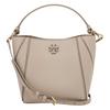 Mcgraw Logo Magnetic Snap Bucket Bag Women Handbags Terracotta-Gray 158500-200