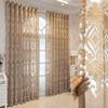 European High-end Luxury Curtains Transmittent Bedroom Living Room Window Screen Balcony Screen Curtain Blackout