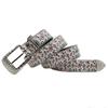 Rhinestone Belt Printing, European and American Popular Versatile Pink Rose Flower Belt PU Belt