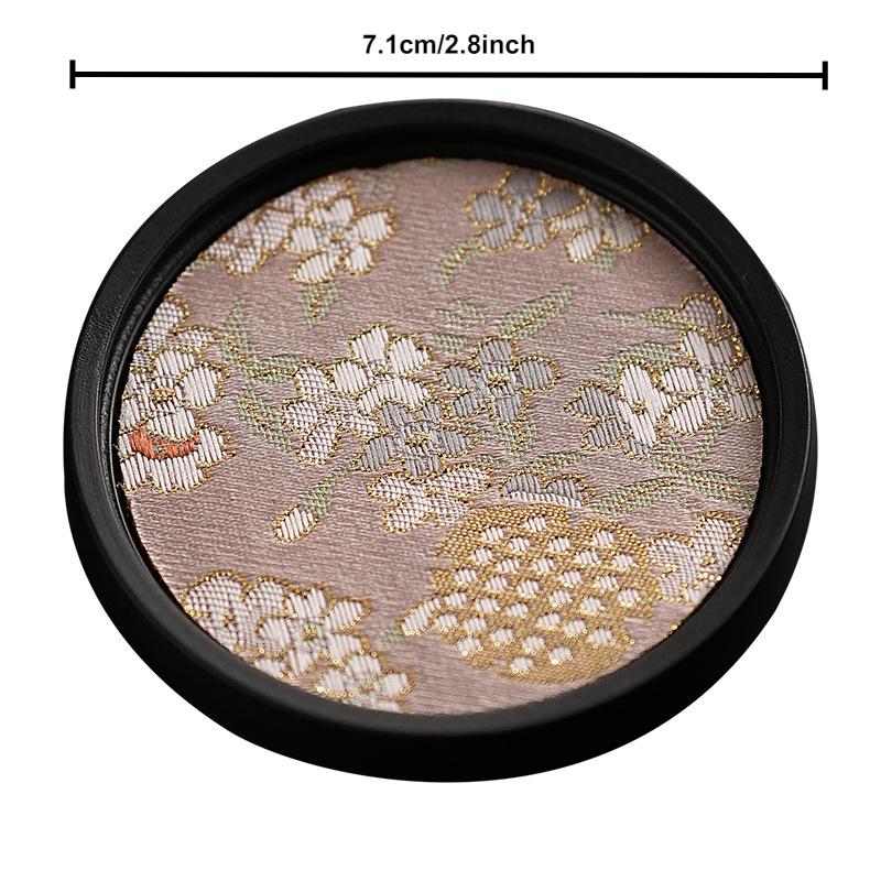 Fabric Absorbent Coaster Chinese Retro Kung Fu Gongfu Tea Holder Quick-drying Cup Tea Coasters Table Insulation Trays Teaware