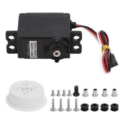 Servo Motor Převodovka Černá Kovová Převodovka Slitina Plachetní Naviják Analogová Serva pro RC Loď Lanový Stroj