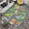 Kids Playmat City Roads Suitable As a Non-slip Mat for the Living Room or Bedroom Sofa