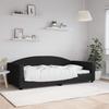 Vidaxl Sofa with Sleeping Function, Black, 100X200 Cm, Upholstered In Fabric
