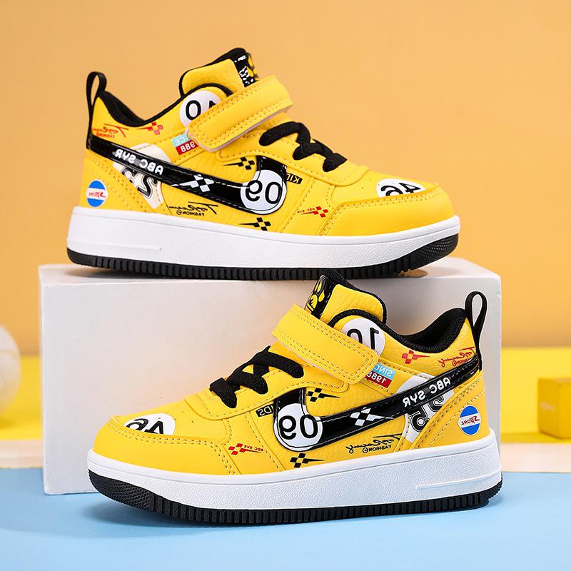 Boys' 2025 Autumn Waterproof Leather Sneakers: Stylish, Casual Sports Shoes for Elementary School Kids