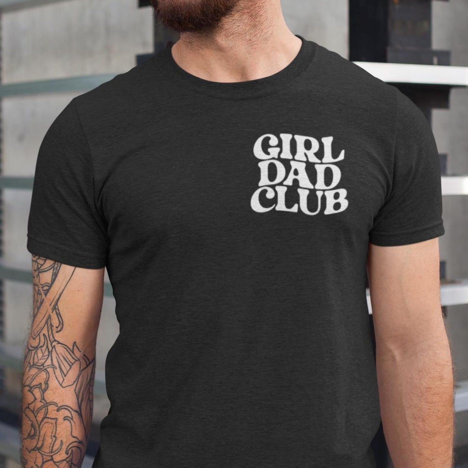 Girl Dad Club T-Shirt, Funny father tee, Father s day gift from daughter S