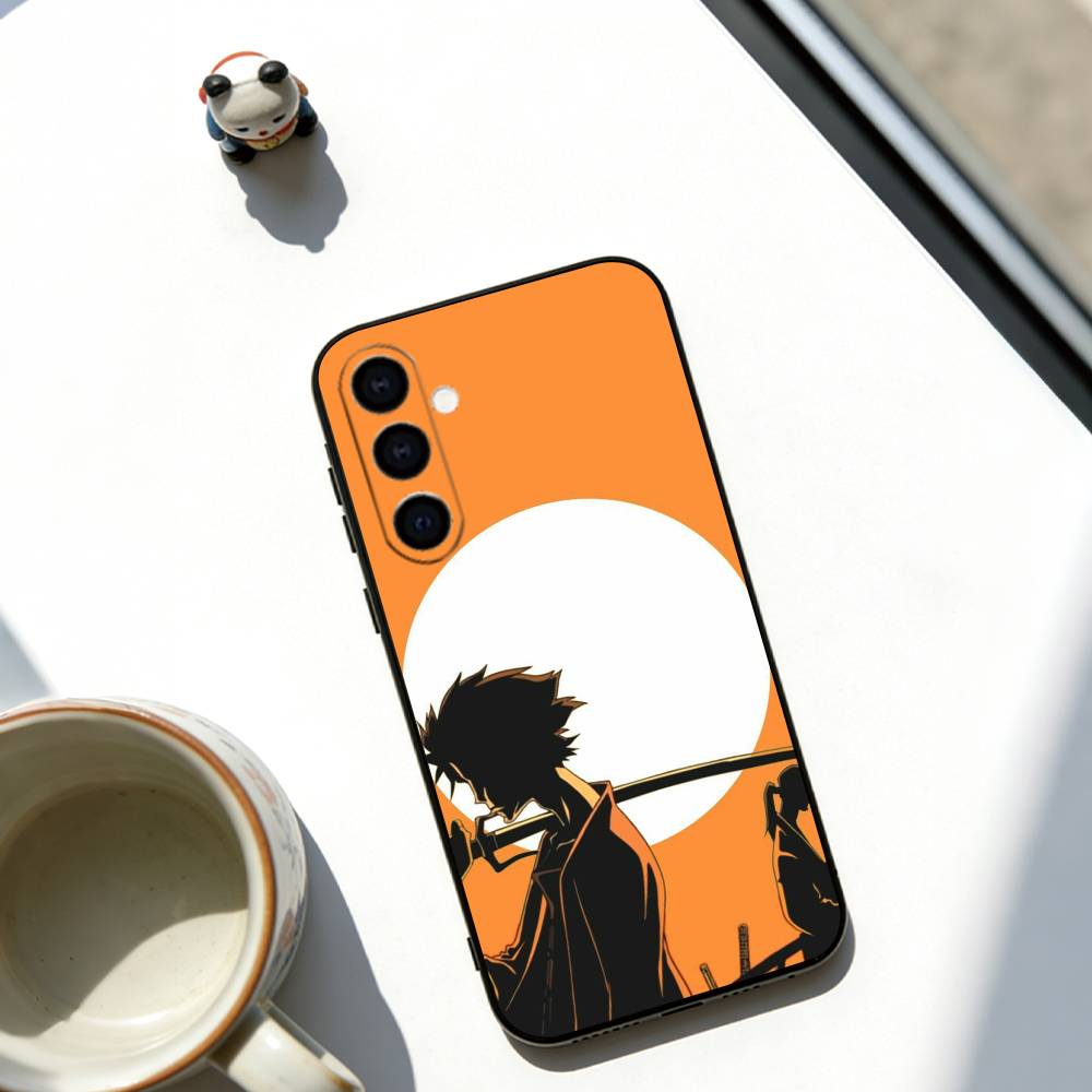 

Samurai Champloo Phone Case For Samsung Galaxy A73,A72,A71,A70,A53,A52,A51,Others Soft Black Cover Samsung a20s