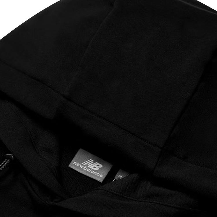 New Balance Logo Hoodie Asia Sizing 'Black White' Unisex 5CC39543-BK