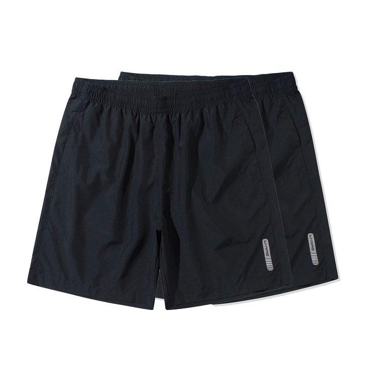 Li Ning Trainingskollektion Fitnesskollektion Freizeitshorts Herren Standard Schwarz AKSP831-5