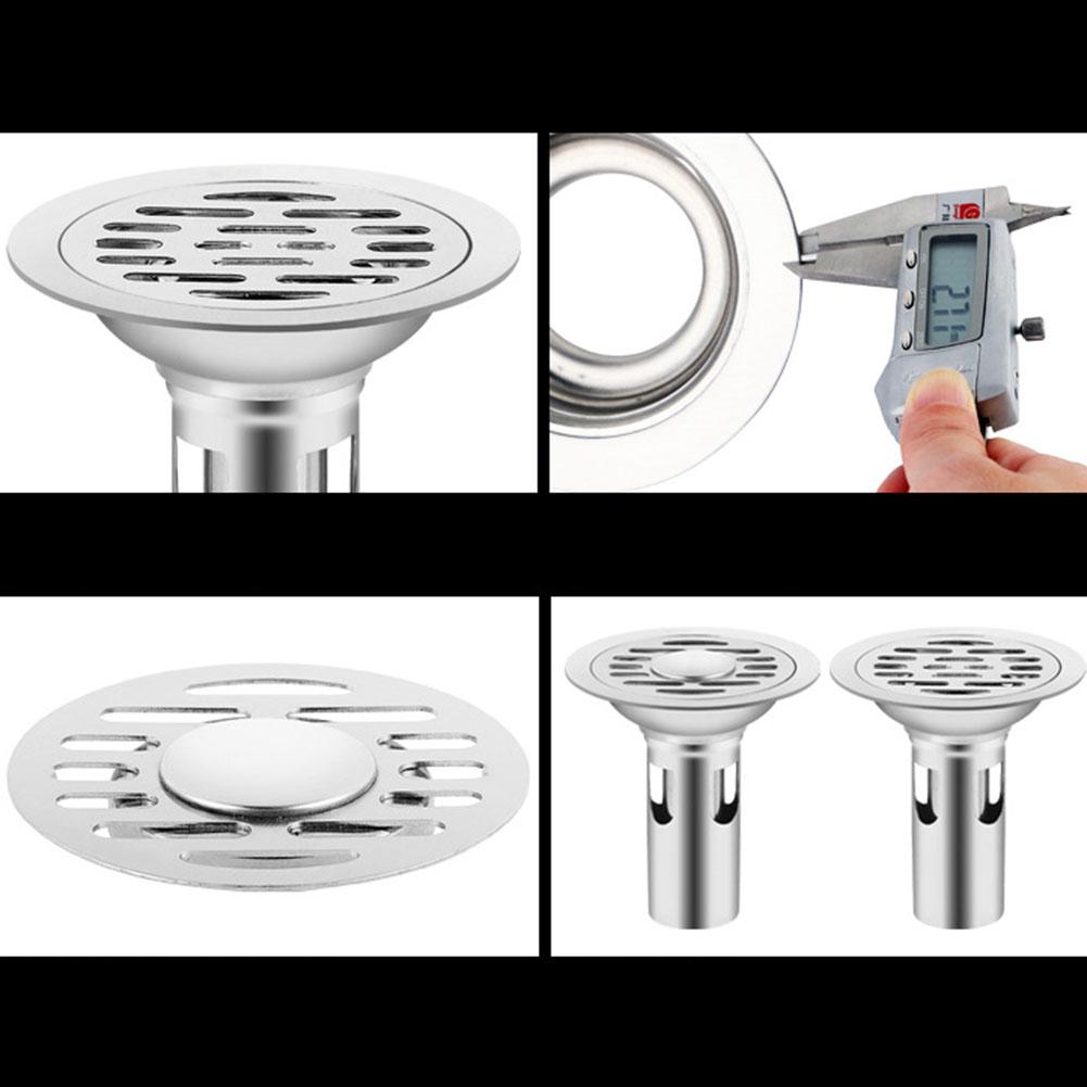 10cm Floor Drain Stainless Steel Floor Drain Deant Shower Water Filter Cover Quick-drainage Tool Bathroom Washbasin Accessories