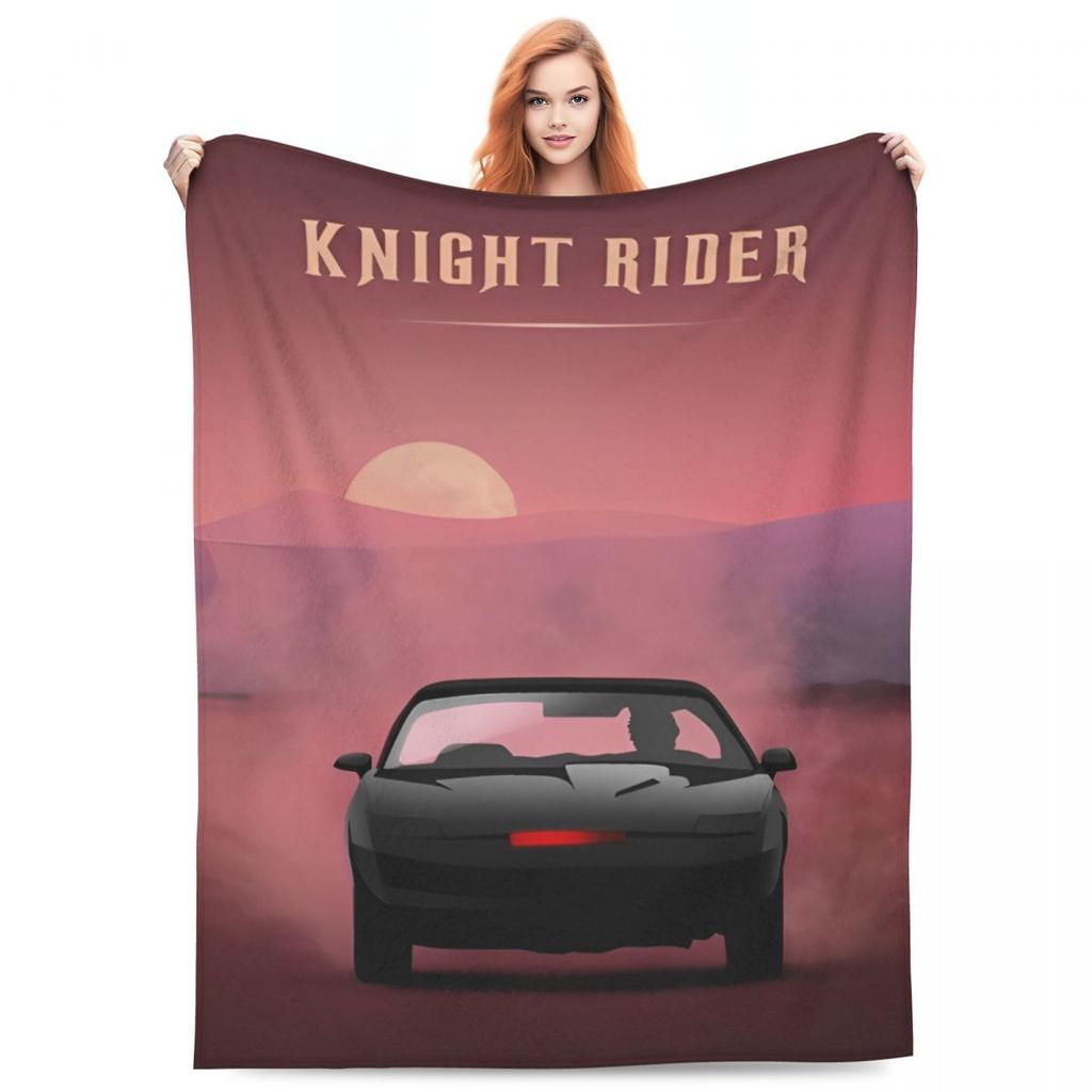 Knight Rider Blanket Cover Action Tv Series Wool Throw Blanket Bedroom Sofa Decoration Ultra-Soft Warm Bedspreads