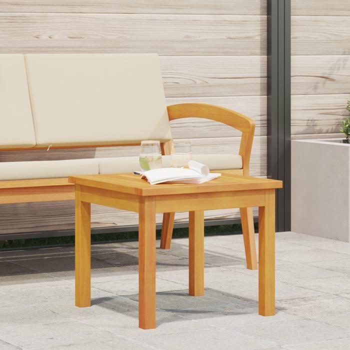 Table d'appoint vidaXL 45x45x38 cm en bois massif d'acacia 4106464