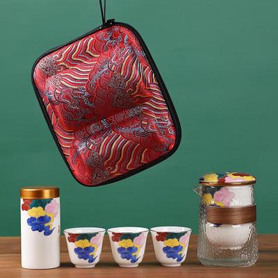 Chaxun Nordisches Keramik Tragbares Reise-Teegeschirr-Set