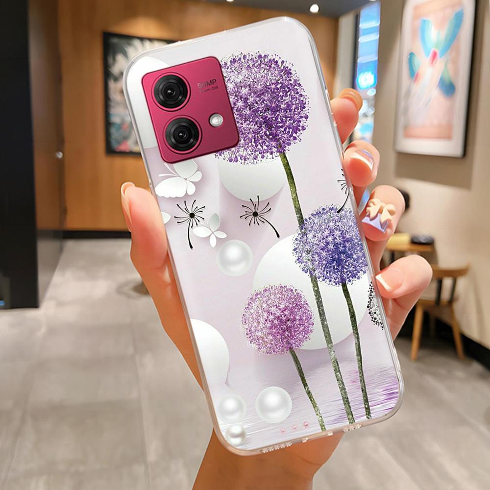 Für Moto G84 Hülle Mode Niedliche Cartoon Rückseite Für Motorola Moto G84 Handy Silikon Hüllen 6,8 Zoll MotoG84 Schutz Fundas