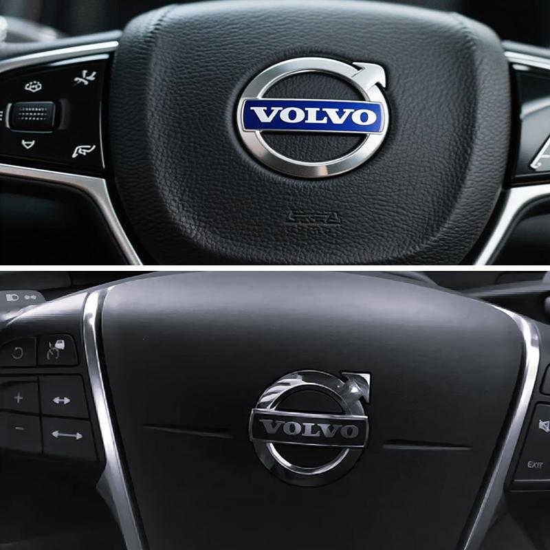 Dekoracyjne Naklejki z Logo na Grill Przedni Kierownicę Samochodowe Akcesoria Dla Volvo Rdesign Polestar AWD V50 S60 XC60 S40 XC40 XC90