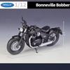 WELLY 1/12 Triumph Bonneville Bobber Alloy Racing Motorcycle Model Diecast Metal Street Motorcycle Model Simulation Kid Toy Gift