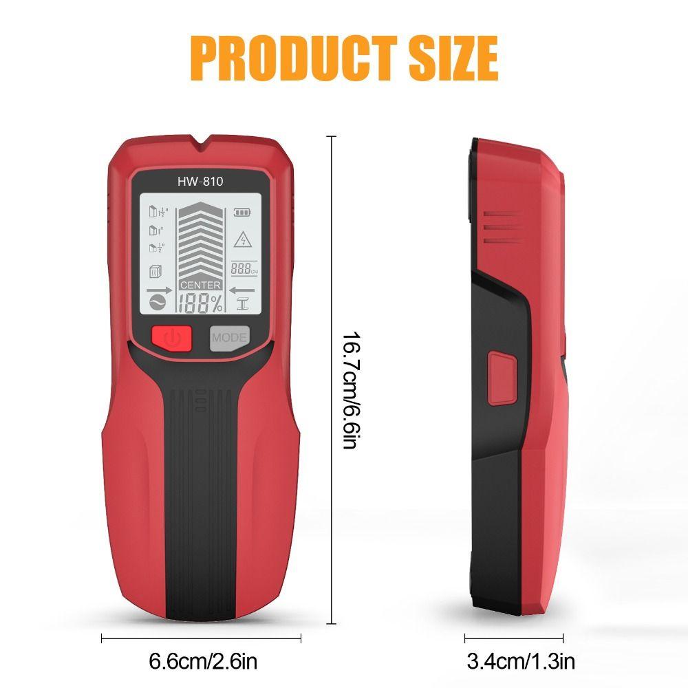 Depth Tracker 6-in-1 Stud Finder Accurately Locate Wall Detector Scanner  Metal Pipes Detection