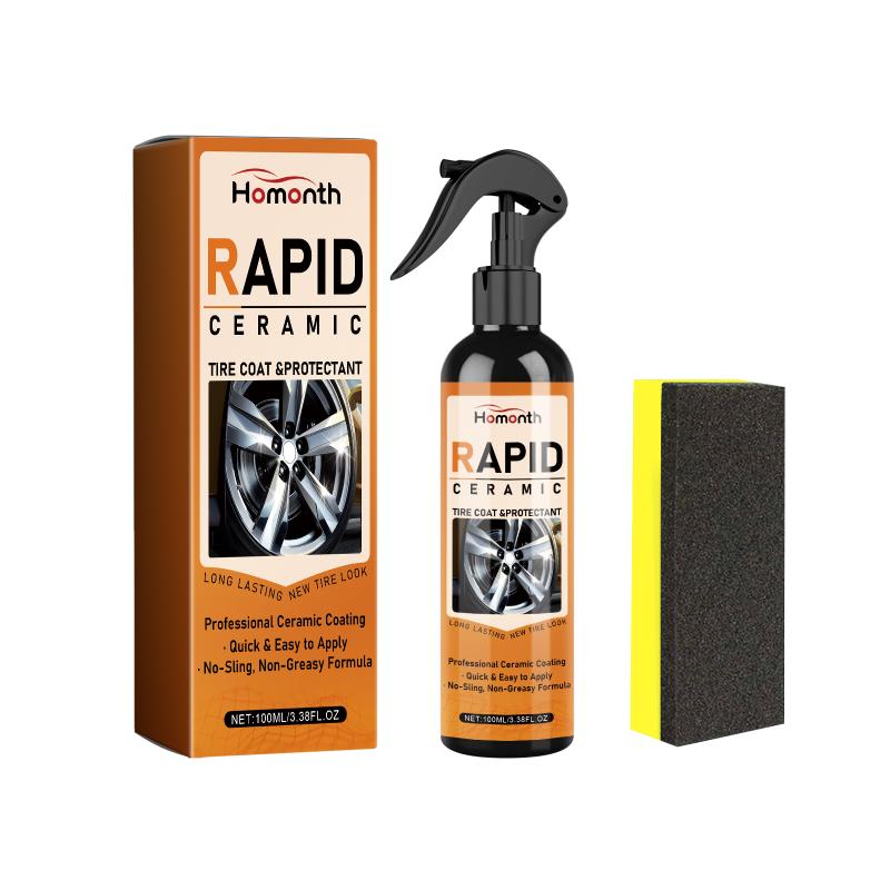 Car Wheel Rust Dust Remover Polishing Spray Tire Refurbishing Agent Dustproof Long Lasting for Car Enthusiast Garage