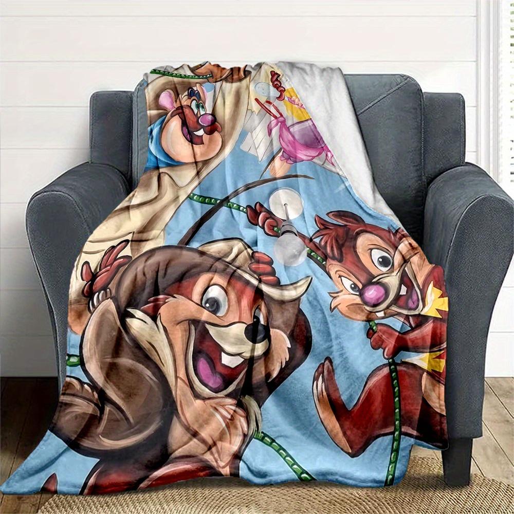 1pc, Chip 'n Dale and Friends Blanket Cute Home Decor for All Seasons Perfect Gift for Animal Lovers Soft Throw Blanket Ideal for