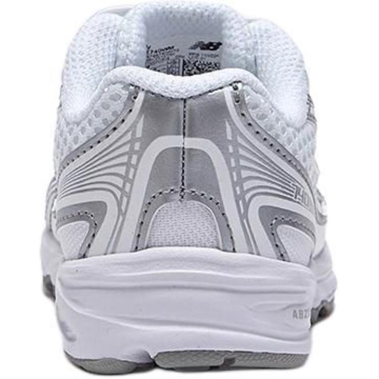 New Balance 740 Bungee Lace Toddler White Silver Metallic Baby Sneakers IZ740WM