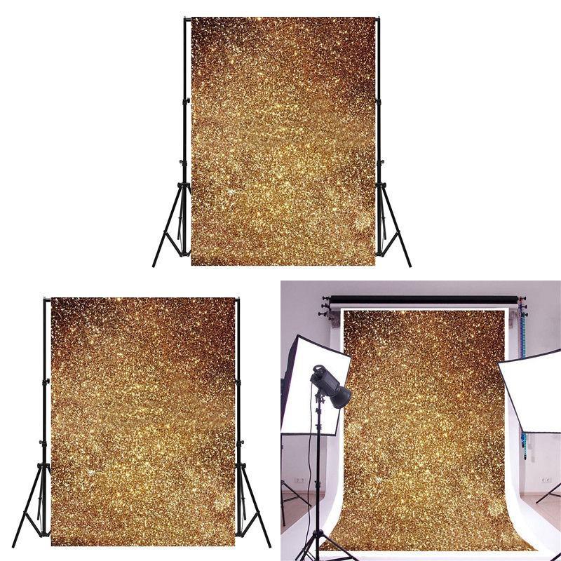 Golden Glitter Wedding Photography Backdrop For Holiday Celebrations