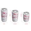 Thermal Mug Stainless Steel Protable Sakura Vacuum Flask Insulated Water Cup with Lid Travel Water Iced Bottle Kitchen Tools