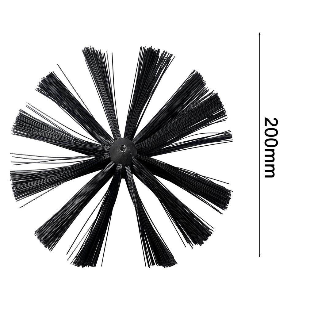 Chimney Brush 100/150/200mm Nylon Brush Head Dryer Vent Cleaning Brush Chimney Lint Remover Bristle Head Fireplace Cleaning Tool