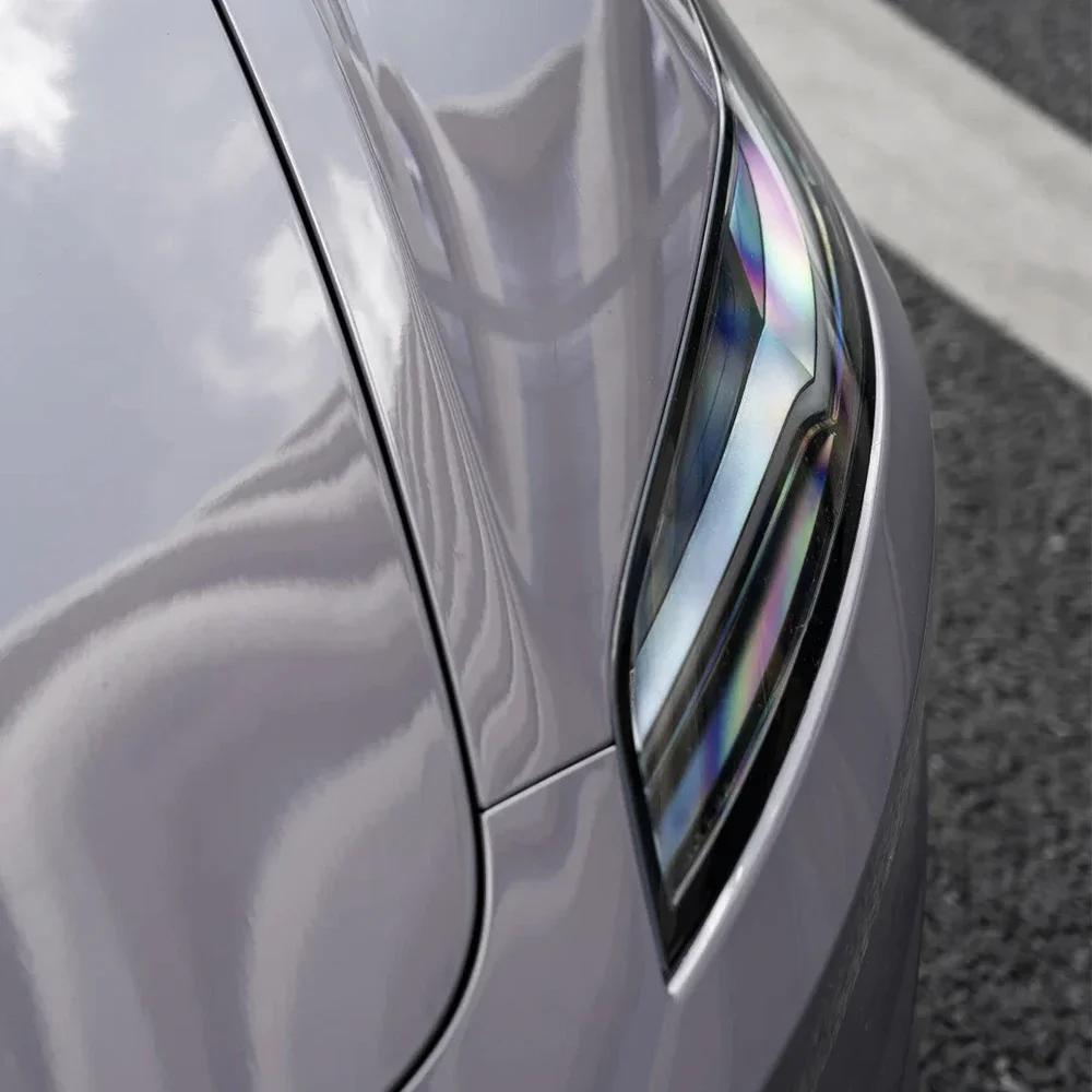 Car Sticker Gloss Provence Purple Bubble Free Vinyl Film Auto DIY Decal PET Vehicle Body Self Adhesive Sticker Car Accessories 10x152cm