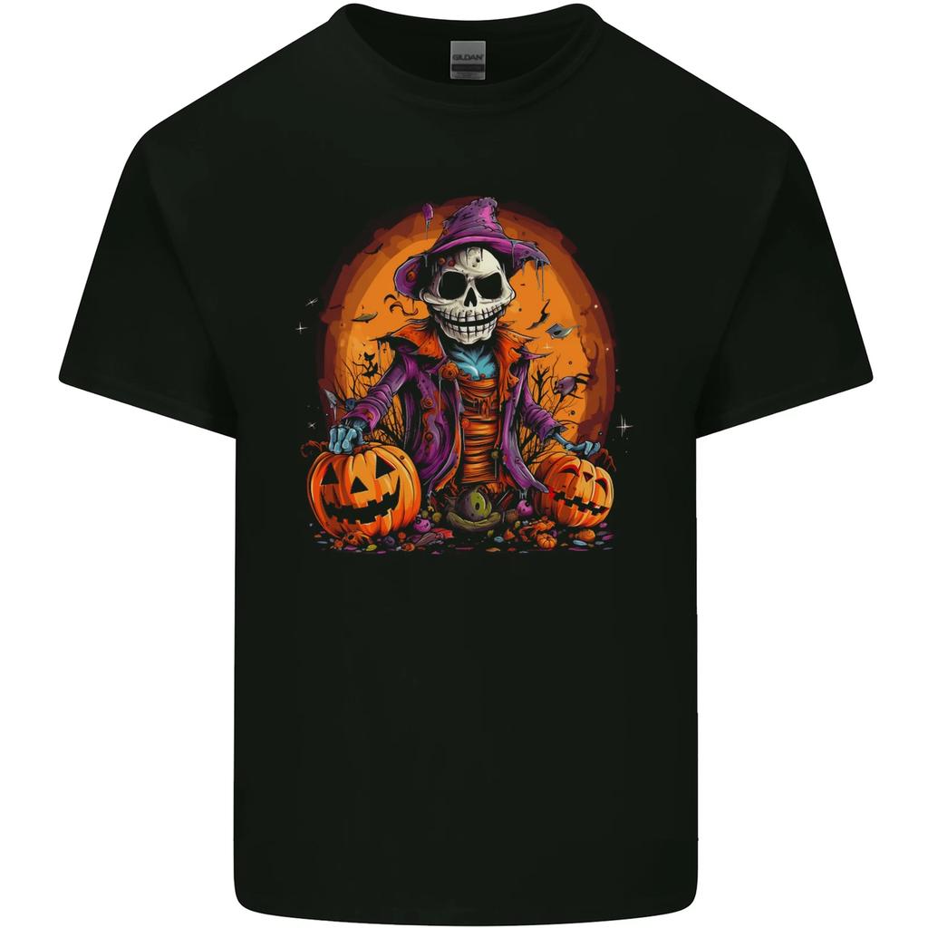 Jack Skeleton Halloween Skull Kids T-Shirt Childrens