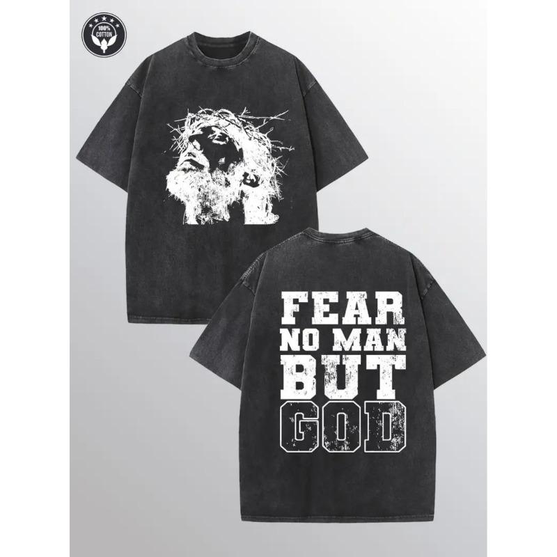

European sizes Men S Vintage Washed T-Shirt Graphic, Loose Fit Casual Street Style Tee for Men Fashionable Comfortable T-shirt 5XL чорний