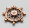 Fingertip Gyro Metal Toy Rotating Rudder Shape Colorful Gyro Pirate Ship Fingertip Gyro