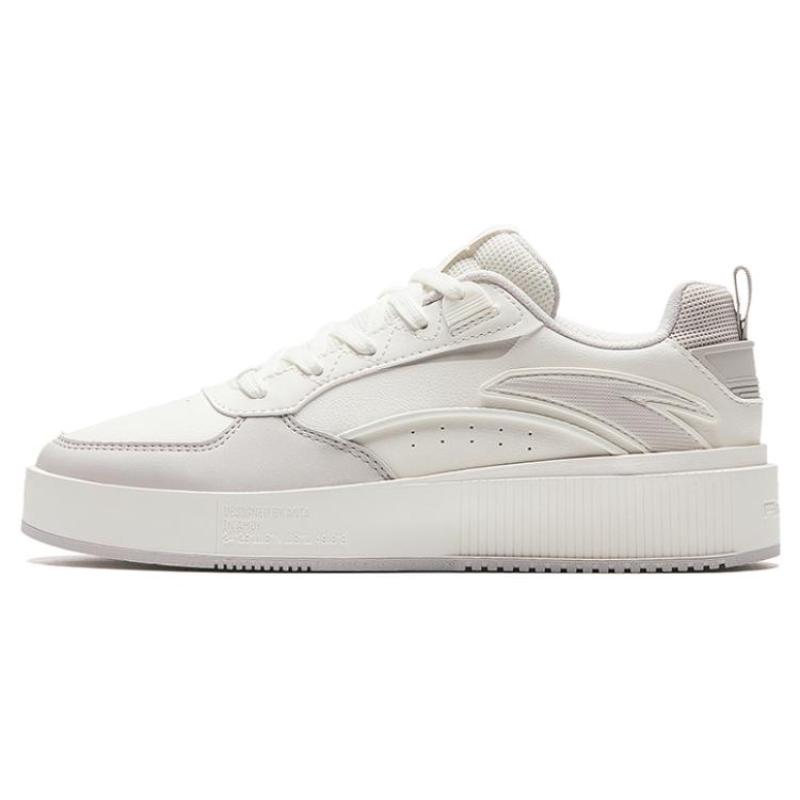Anta Milk Lid 2 Support Low-Top Skateboard Shoes Women's White Sneakers 922348080-2