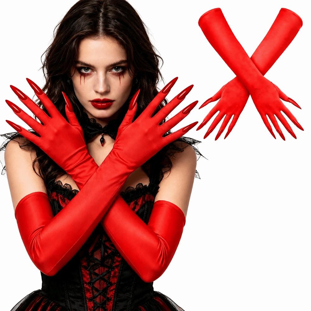 Scary Long Nails Gloves Funny Paw Gloves Fashion Halloween Ghost Claw Gloves  Halloween Party