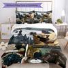 Set Biancheria da Letto Stile Gotico Traspirante Copripiumino con Federe Biancheria da Letto Decorativa per Camera da Letto Decorazione Casa Regalo di Compleanno