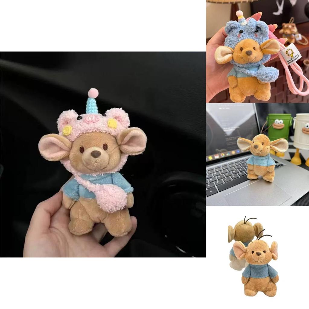 Adorable Plush Keychain Doll Bag For Birthdays Soft Mouse Style Cute Accessory