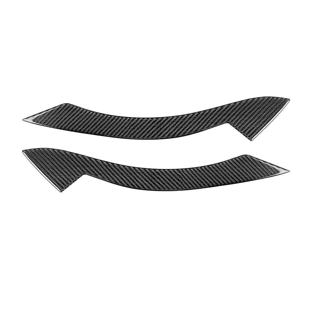2Pcs Headlight Eyebrows Cover Self-adhesive Sticker Vehicle Parts