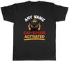 Personalised Any Name Cat-Titude Activated Funny Mens T-Shirt Tee Gift Top