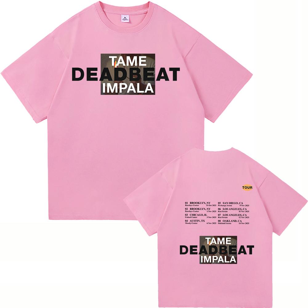 

Tame Impala Deadbeat 2025 Новий Альбом Футболка Deadbeat Тур Чоловічий Жіночий Одяг Харадзюку Високоякісний Одяг Бавовняні Футболки S