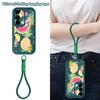 Flowers Fruits Print Lanyard Case For Samsung S26 FE A18 S25 S24 S23 S22 Ultra A54 A55 A16 A26 A36 A56 A17 A27 A37 A57 5G Bumper Cover