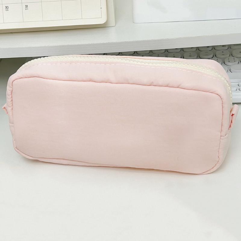 Astuccio Minimalista Grande Capacità Monocolore Borsa Morbida per Cancelleria per Bambini Materiale Scolastico Regalo di Compleanno