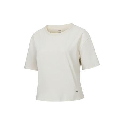 Round Neck Breathable Simple Short Sleeve T-Shirt Women Tops SA1250ST73L-WT038