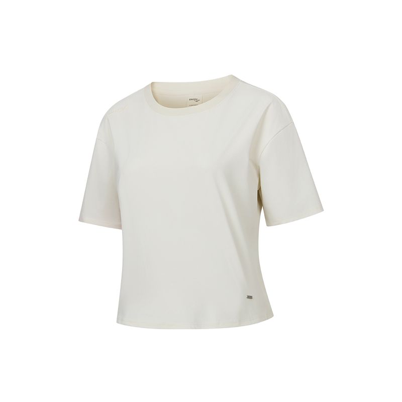 

Saucony Round Neck Breathable Simple Short Sleeve T-Shirt Women Tops SA1250ST73L-WT038 M