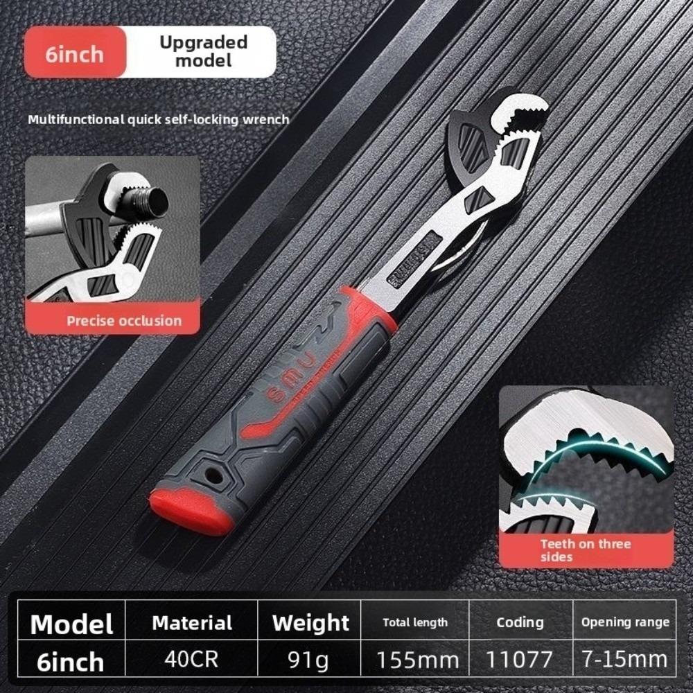 Multi-function Universal Wrench Large Diameter Open Wrenchs Gifts Movable Bathroom Wrench